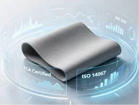 Low Carbon Footprint Silicone Leather | LCA & ISO 14067 Verified Eco Material